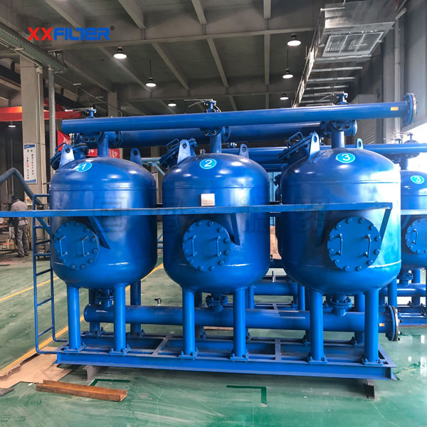8罐并聯除懸浮物淺層砂過濾器