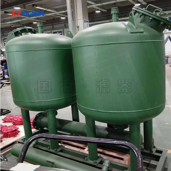 冷卻循環水兩罐并聯淺層砂過濾器