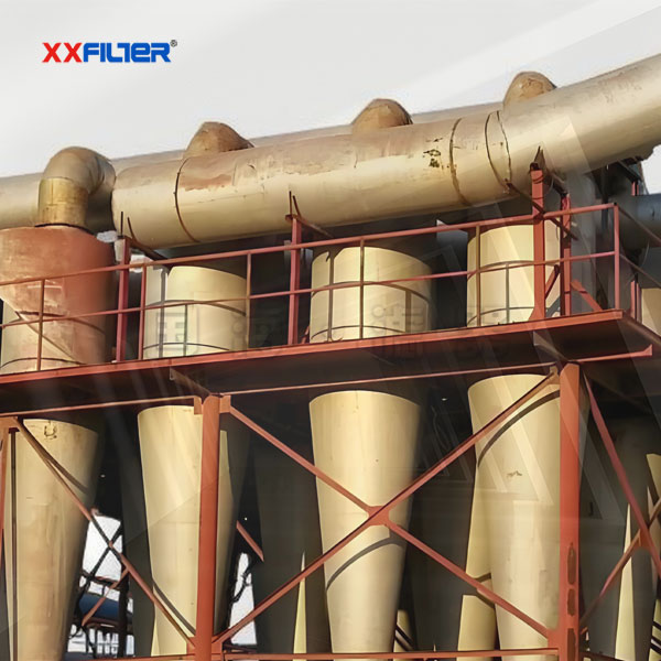 四筒16000m3h風量旋風除塵器