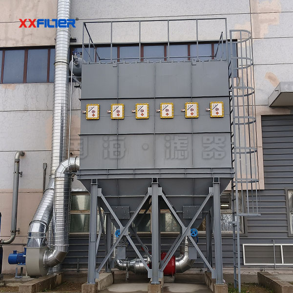 水泥廠粉塵凈化離線脈沖袋式除塵器