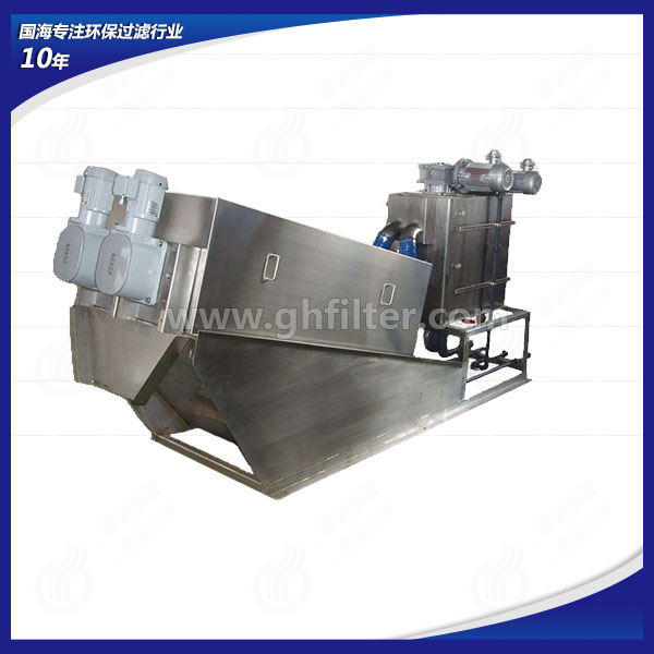 工業廢水處理設備疊螺式污水脫泥機GH131