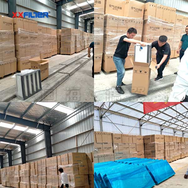 【4V空氣過濾器案例】河南某養殖場空氣過濾器驗收現場